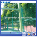 Green Powder coated steel security wire mesh fence for sportsground